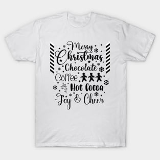 Merry Christmas in Dark Font T-Shirt